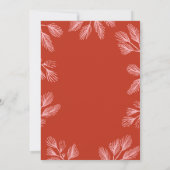 ウィンターパインズ編集可能カラーホリデイ招待状 招待状 (裏面)