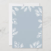 ウィンターパインズ編集可能カラーホリデイ招待状 招待状 (裏面)