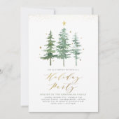 ウィンターパインズ |クリスマスホリデーパーティー招待状 シーズンカード (正面)