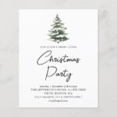 ウィンターパインズ |プレイドクリスマスバジェット招待状 (正面)