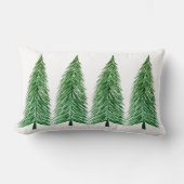 ウィンターパインツリーカントリー美しい ランバークッション (正面)