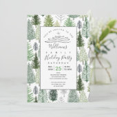 ウィンターパインツリーズホリデーパーティ招待状 招待状 (スタンド正面)