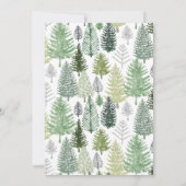 ウィンターパインツリーズホリデーパーティ招待状 招待状 (裏面)