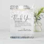 ウィンターパインツリーズ悔やみや弔慰サンキューカード 招待状 (スタンド正面)