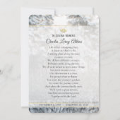 ウィンターパインツリーズ悔やみや弔慰サンキューカード 招待状 (裏面)