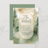 ウィンターパインツリーフォレ素朴ス結婚詳細 エンクロージャーカード (正面/裏面)