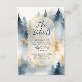 ウィンターパインツリーフォレ素朴ス結婚詳細 エンクロージャーカード