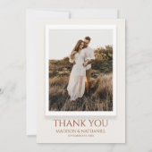 ウィンターパインツリーフラワーズフローラカスタム写真 サンキューカード (裏面)