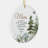 ウィンターパインツリーフローラ母の花嫁 セラミックオーナメント (右)