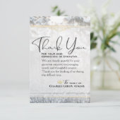 ウィンターパインツリー3.5x5悔やみや弔慰サンキューカード サンキューカード (スタンド正面)