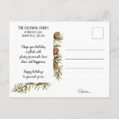 ウィンターパインハッピーホリデーズカリフォグラフィー |写真 ポストカード (裏面)