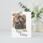 ウィンターパインハッピーホリデーズカリフォグラフィー |写真 ポストカード (スタンド正面)