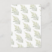 ウィンターパインフォレストグリーンリー披露宴 エンクロージャーカード (裏面)