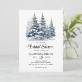 ウィンターパインフォレストスノーインラブブライダルシャワー 招待状 (スタンド正面)
