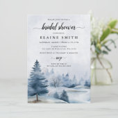 ウィンターパインフォレストスノーホリデーズブライダルシャワー 招待状 (スタンド正面)