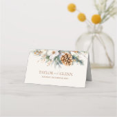 ウィンターパインフラワーズ結婚フローラ プレイスカード (裏面)