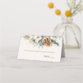 ウィンターパインフラワーズ結婚フローラ プレイスカード (正面)