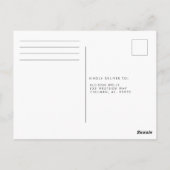 ウィンターパインフレームRSVPカード ポストカード (裏面)