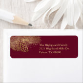 ウィンターパインホリデイ差出人住所 ラベル (インサイチュ)