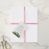 ウィンターパインメリークリスマスギフトラベル ギフトタグ (より糸付き)