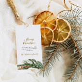 ウィンターパインメリークリスマスギフトラベル ギフトタグ