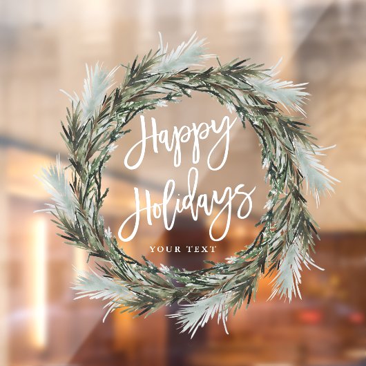 ウィンターパインリースハッピーホリデーズ ウィンドウサイン (シート2)