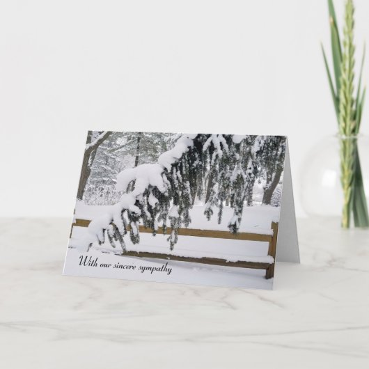 ウィンターパイン悔やみや弔慰 カード (正面)