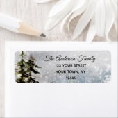 ウィンターパイン素朴スノー差出人住所 ラベル (インサイチュ)