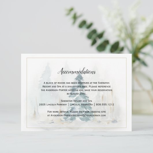 ウィンターパイン結婚のエンクロージャカード エンクロージャーカード (スタンド正面)