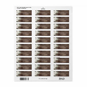 ウィンターパイン結婚素朴ズ差出人住所 ラベル (フルシート)