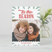 ウィンターパイン |ホリデーフォトカード シーズンカード (スタンド正面)