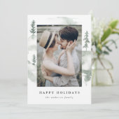 ウィンターパイン |ホリデーフォトカード シーズンカード (スタンド正面)