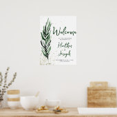 ウィンターパイン&金ゴールドクリスマスフェスティバル結婚ズ ポスター (キッチン)