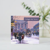 ウィンターパリジャンシーンホリデーパーティー 招待状 (スタンド正面)