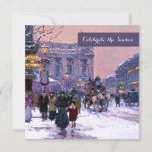 ウィンターパリジャンシーンホリデーパーティー 招待状 (正面)