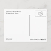 ウィンターパレスの内部 ポストカード (裏面)