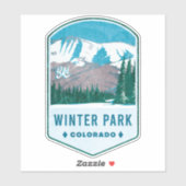 ウィンターパークコロラドスキーバッジ シール (シート)