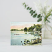 ウィンターパークフロリダ湖オセオラヴィンテージ ポストカード (スタンド正面)