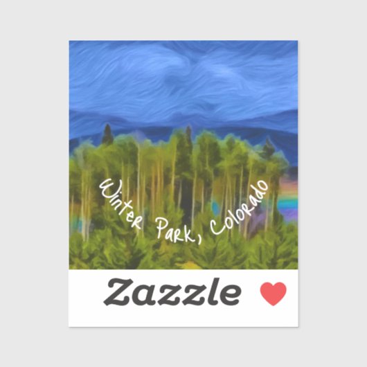 ウィンターパークレインボーパッチ シール (シート)