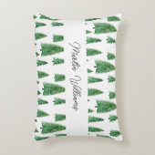 ウィンターパーソナライズされたホリデーカントリー美しい アクセントクッション (正面(垂直))