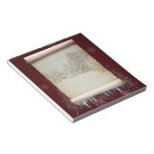 ウィンターパーチメントイラストレーション ノートパッド (アングル)