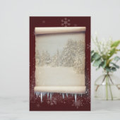 ウィンターパーチメントイラストレーション 便箋 (スタンド正面)