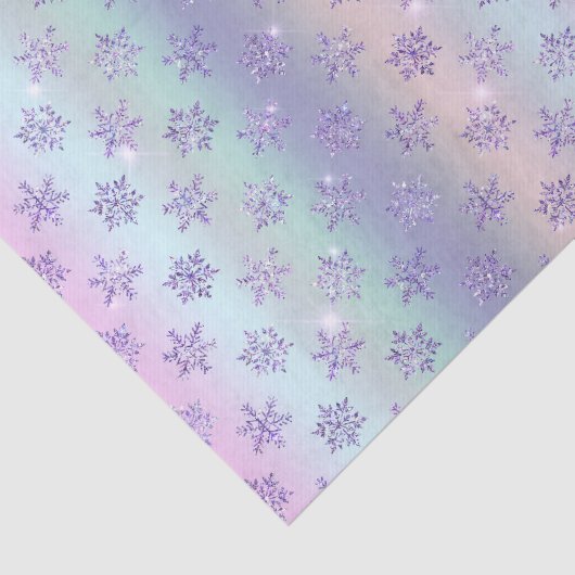 ウィンターパープルスノーフレークイラストレーション 薄葉紙 (詳細)