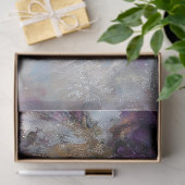 ウィンターパープルフローラキャットデカップクラフト紙 薄葉紙 (ギフト)