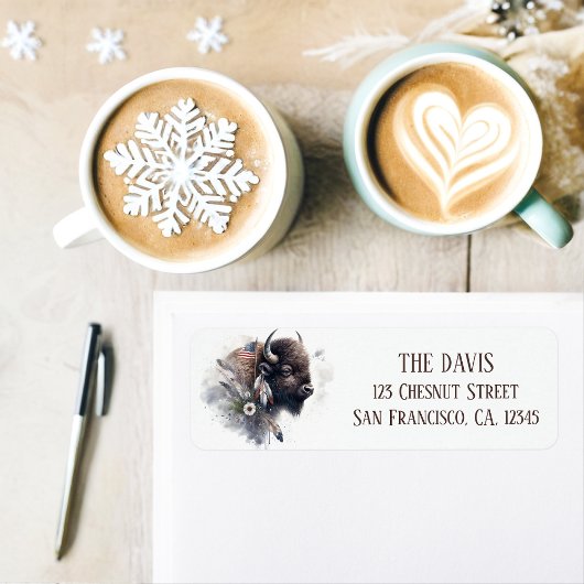 ウィンタービベスアメリカンバッファロー – 差出人住所 ラベル