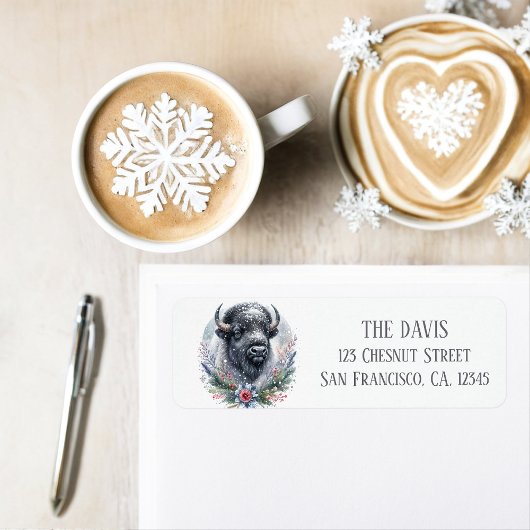 ウィンタービベスアメリカンバッファロー – 差出人住所 ラベル