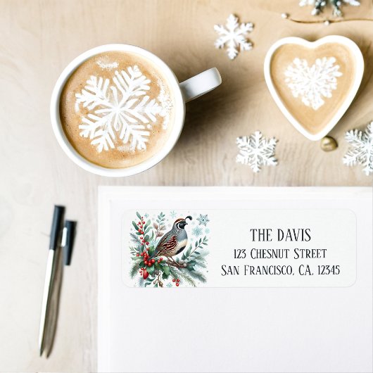 ウィンタービベスカリフォルニアウイル – 差出人住所 ラベル