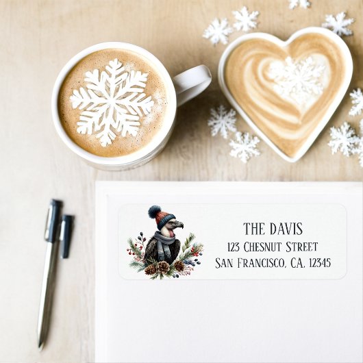 ウィンタービベスカリフォルニアコンドル – 差出人住所 ラベル