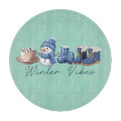 ウィンタービベスフレンドリー雪だるま カッティングボード (正面)