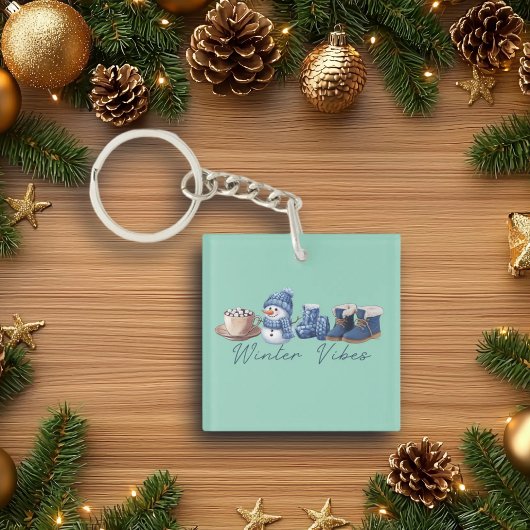 ウィンタービベスフレンドリー雪だるま キーホルダー